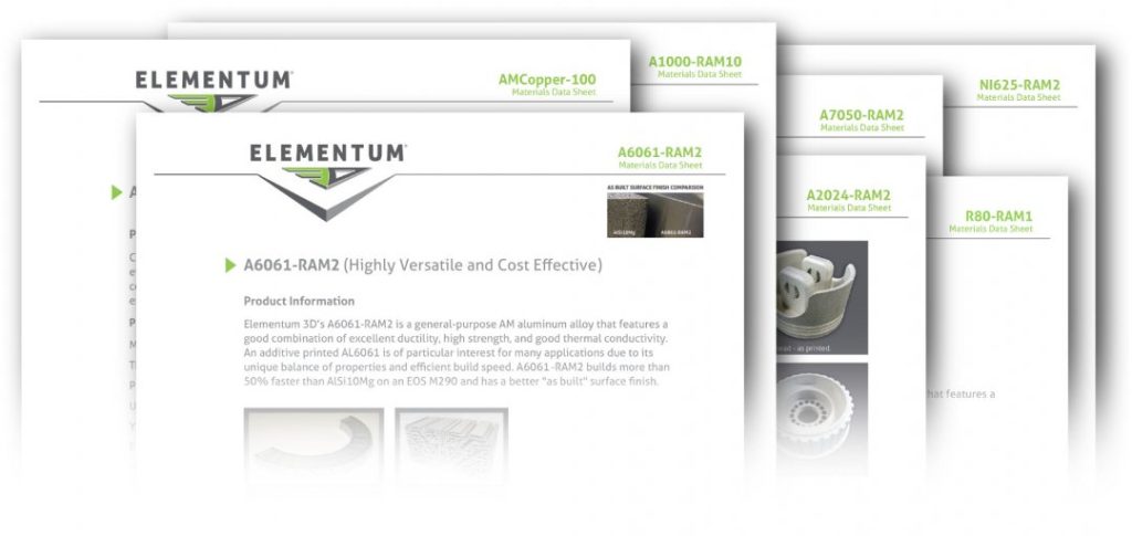 July 16 Am Material Data Sheet - Elementum 3D