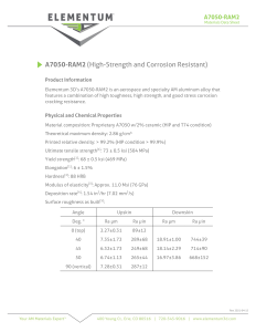 Aluminum Alloy A7050-Ram2